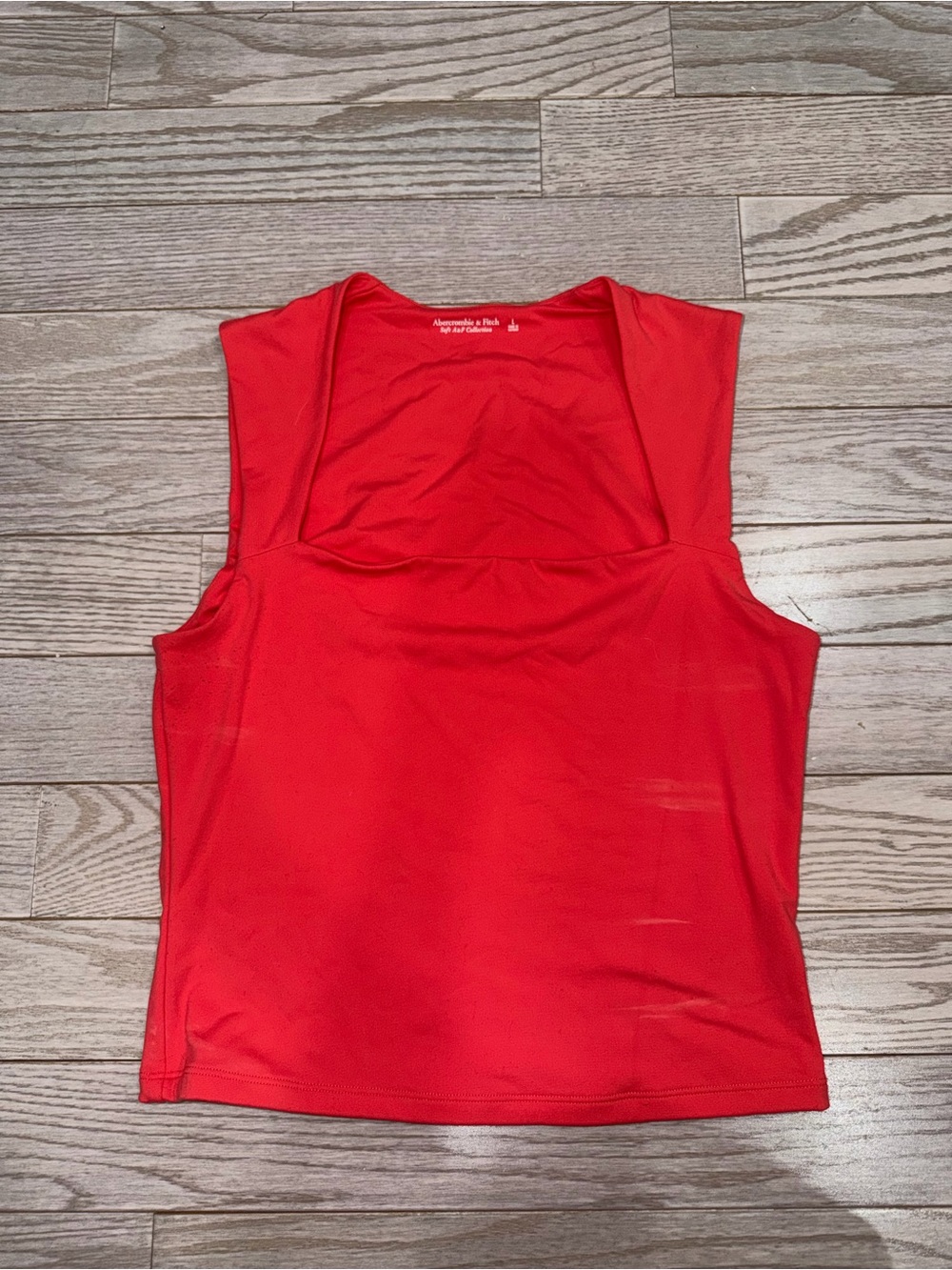Abercrombie & Fitch Coral Square Neck Tank